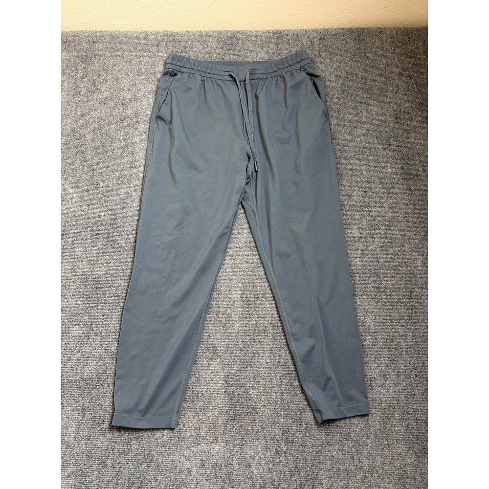 Lululemon ABC Jogger Grey Blue Slim Fit Tapered Pants Mens Large LM5AY2S